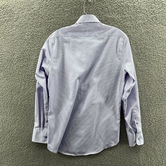 Twillory Shirt Mens 15 32/33 Long Sleeve Button Up Safe Cotton Blue Light Pink - Picture 2 of 8